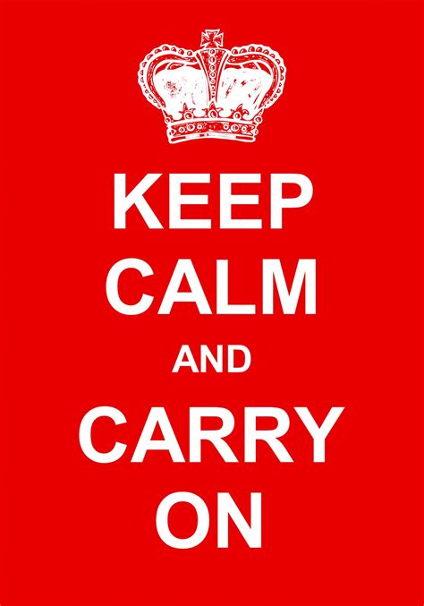 Keep Calm and Carry On Poster