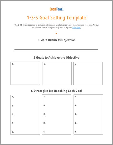 Keller Williams 1-3-5 Template