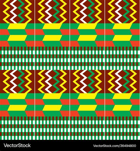 Kente Cloth Patterns Vector