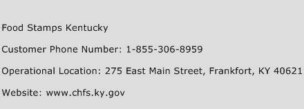 Kentucky Food Stamp Phone Number