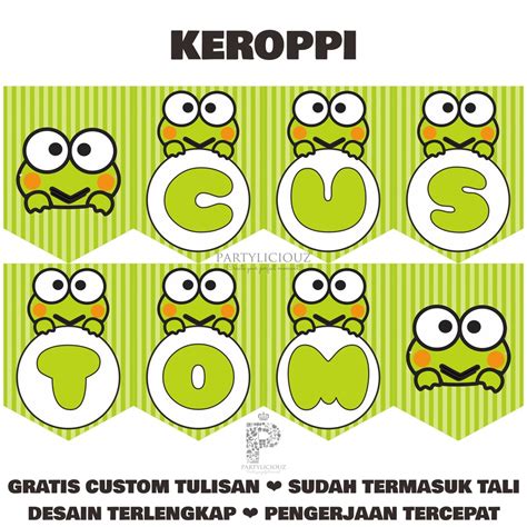 Keroppi Bridal Shower Invitation