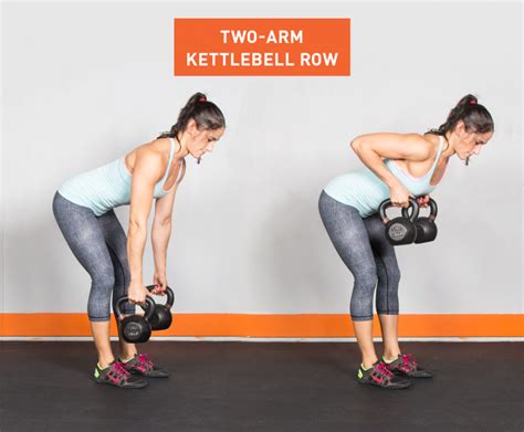 Kettlebell row exercise