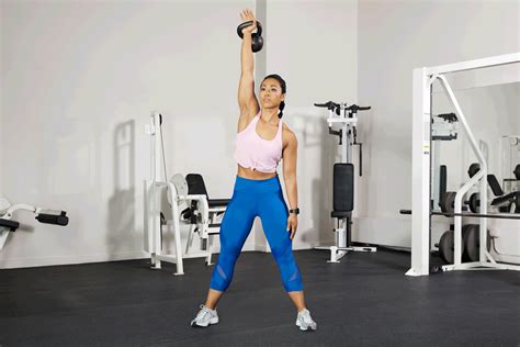 Kettlebell windmill exercise