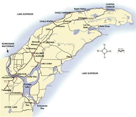 Keweenaw Peninsula Map