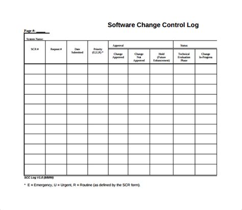 Key log software template