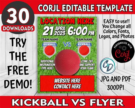 Kickball flyer template ideas 5