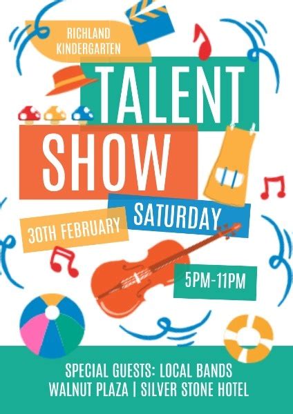 Kid-Friendly Talent Show Flyer