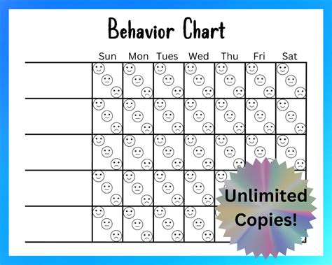 Kids Behavior Charts Example 3