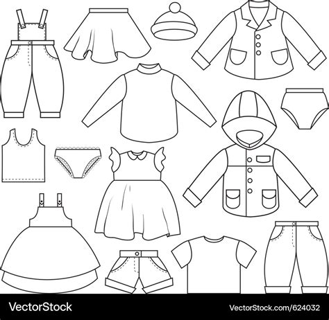 Kids clothing template