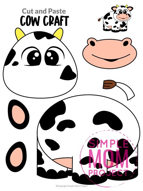 Kids Cow Templates For Fun