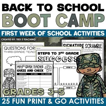 Kids participating in an educational boot camp