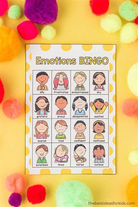 Feelings Bingo for Kids