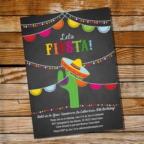 Kids' Fiesta Birthday Invitation Template