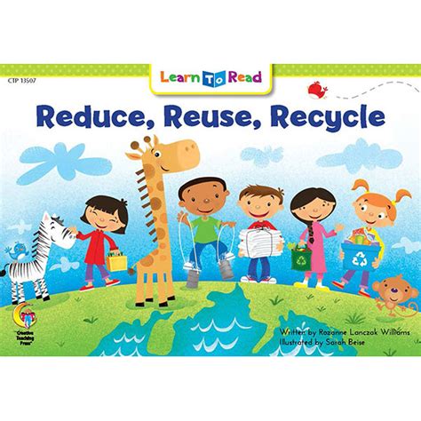 Kids learning about reduce, reuse, and recycle