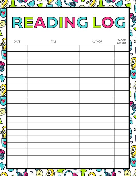 A fun log template for kids