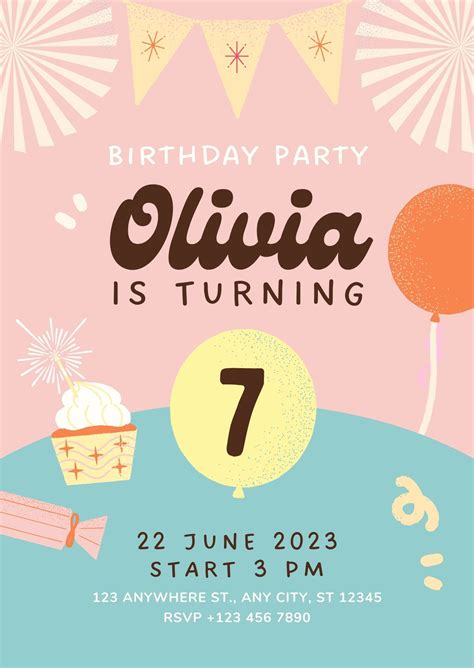 Kids Party Invite Templates