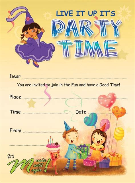 Benefits of Kids Party Invite Templates