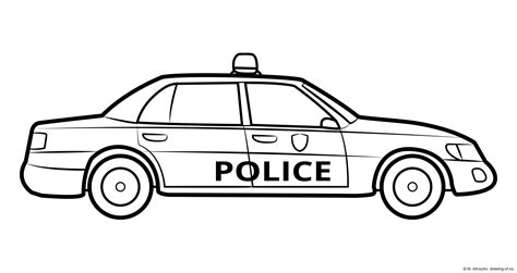 Kids Police Car Coloring Pages