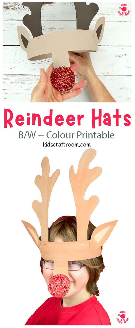 Image of kids reindeer antlers craft idea