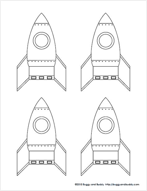 Kids Rocket Template Activity