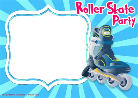 Kids' Roller Skating Invitation Template