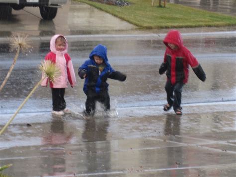 Kids Singing in Rain