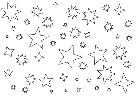 Kids Stars Coloring Pages