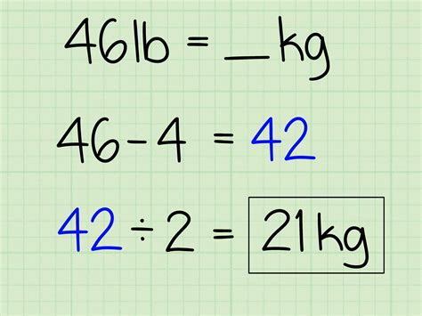 Kilos to Pounds Conversion Formula