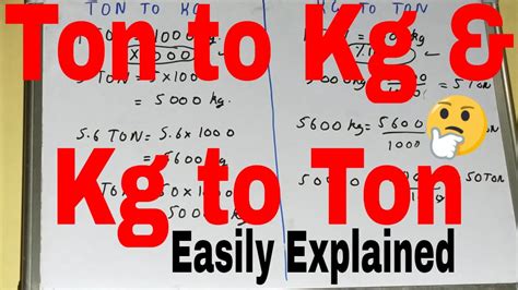 Kilotonne to Megatonne Conversion Basics