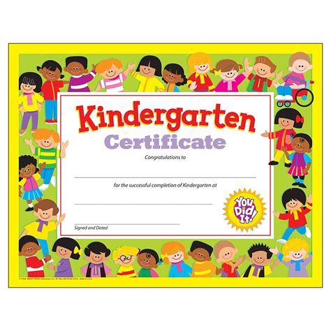 Kindergarten Certificate Template 4