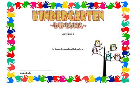 Kindergarten Certificate Template 9