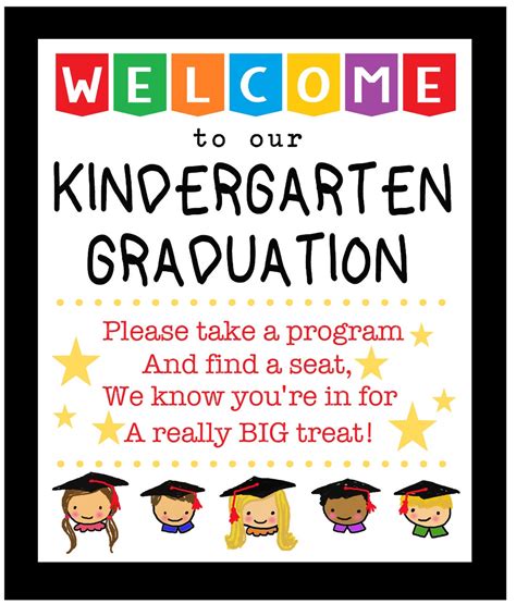 Kindergarten Graduation Welcome