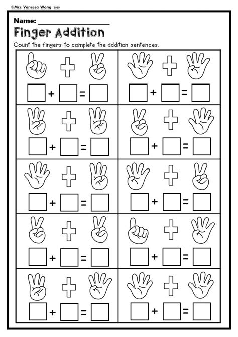 Kindergarten Math Worksheets Example 10