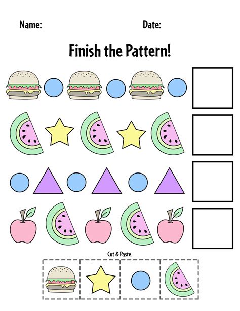 Pattern Recognition Worksheets