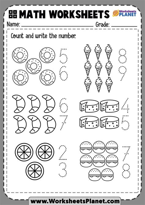 Kindergarten Math Worksheets Practice