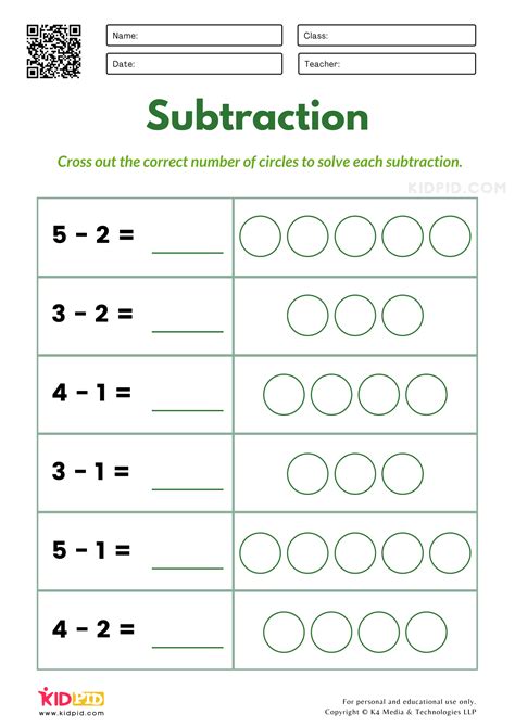 Subtraction Worksheets