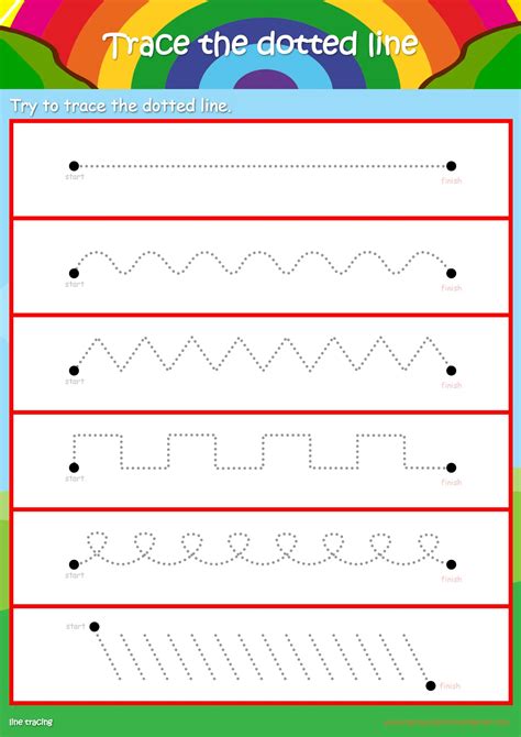 Kindergarten Tracing Worksheet PDF