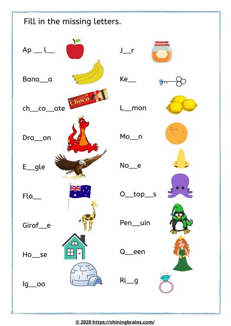 Kindergarten worksheets for kids activities