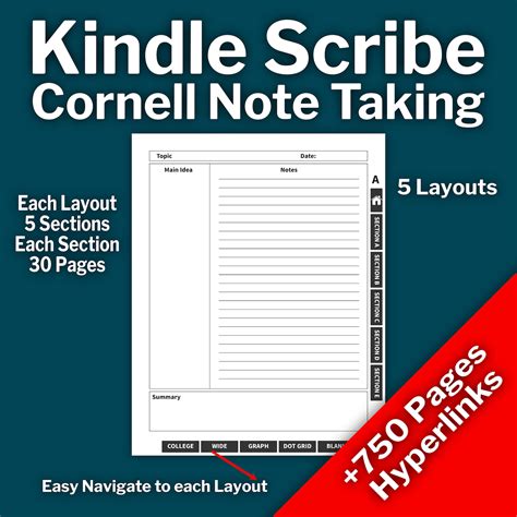 Kindle Scribe Templates for Kindle