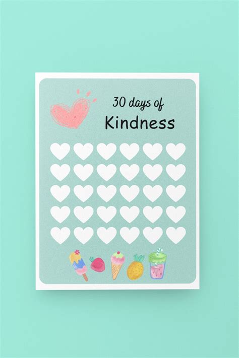 Kindness chart for kids