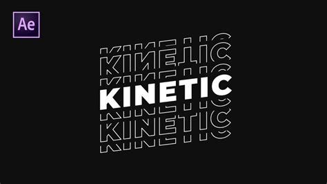 Kinetic typography animation