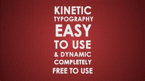 Kinetic Typography Template 7