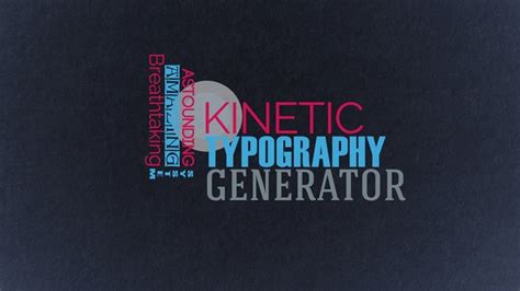 Kinetic Typography Word Cloud Template