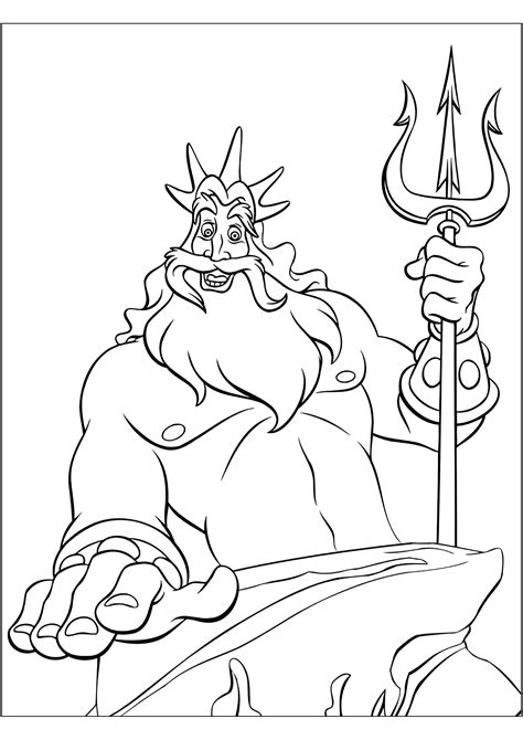 King Triton's Palace Coloring Page