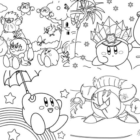 Kirby coloring page 2