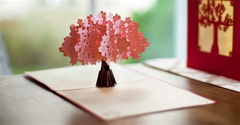 Kirigami pop-up card designs