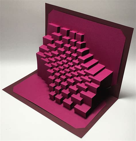 Kirigami pop-up card templates