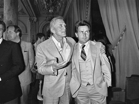 Kirk Douglas and Martin Sheen in a scene from the movie