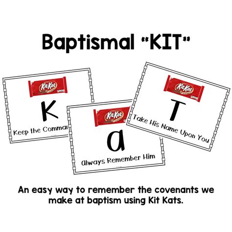 Kit Kat Baptism Activities