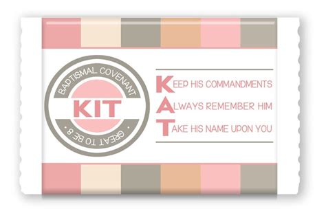 Kit Kat Baptism Decorations